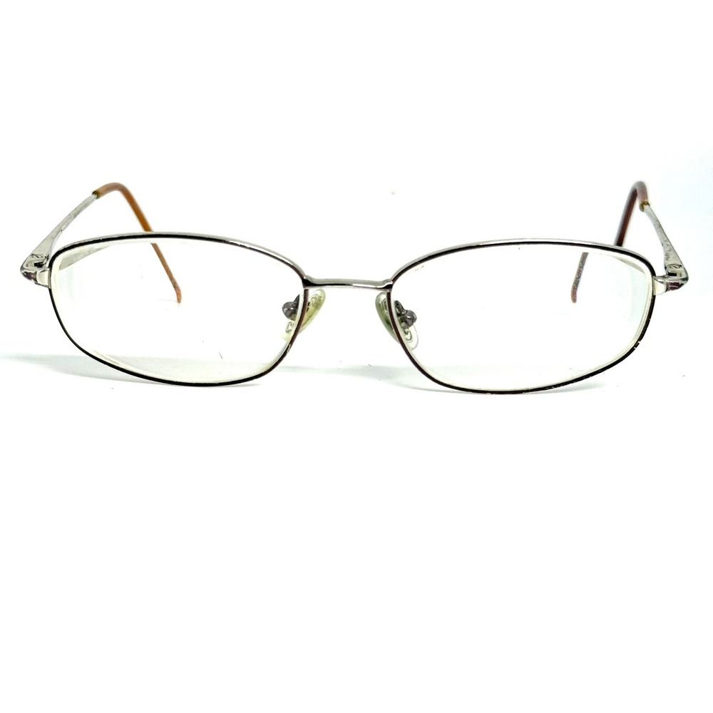Stepper SI-3063 F188 Titanium Eyeglasses Silver Oval Frames 52-16-130